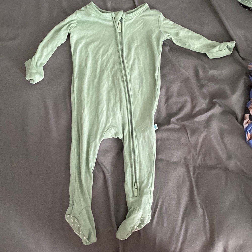 Posh Peanut Sage Footie - Newborn